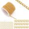 Lemonkey 33 Feet Metal Gold Necklace Chains Curb Links Chains Bulk for Jewelry Making DIY Craft Kit with Lobster Clasps Jump Rings...