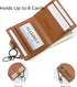 Alldaily Slim Keychain Wallet for Women, RFID Blocking Small Bifold Travel Credit Card Holder (Brown)...