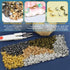 1200Pcs 6 Colors Bead Tips Knot Covers Clamshell Fold-Over Bead Tips Knot with 2 Close Big Enough Loops Cup 7 x 4mm for DIY Bracelets Necklaces Cr...