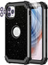 LONTECT for iPhone 11 Pro Max Case Glitter Sparkly Bling 3 in 1 Shockproof Heavy Duty Full Body Sturdy Protective Case for Apple iPhone 11 Pro Max...