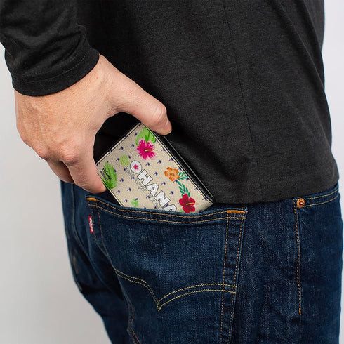 Buckle-Down Men's Stitch Winking Pose + Ohana Means Family/Tropical Icons, Multicolor, Standard Size...