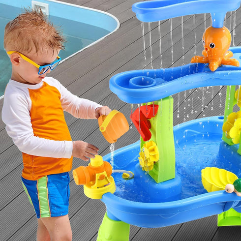 Water Pump for Water Table, Portable Pump for Kids Sand Water Play Table Work Continuously for 2 Hours, Toddler Activity Table Accessories Fun Sum...