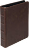 Samsill Vintage Hardback Jr. Book Style 3 Ring Binder, 1 Inch Round Ring, Holds 200 Sheets - Dark Brown...