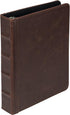 Samsill Vintage Hardback Jr. Book Style 3 Ring Binder, 1 Inch Round Ring, Holds 200 Sheets - Dark Brown...