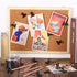 30 Pieces Push Pins Clips, Bulldog Clips with Thumb Tacks for School Artworks Projects on Cork Board, Photos Documents on Bulletin Board, No Holes...