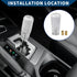 Shift Knob W/ 2 Adapter/Front Gear Shifter Knob for Automatic Manual Vehicles/Faux Crystal Acrylic 10cm / 1 Set Clear...