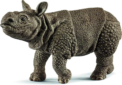 Schleich Ranger and Indian Rhinoceros Figurine Toy Play Set, Multicolor...