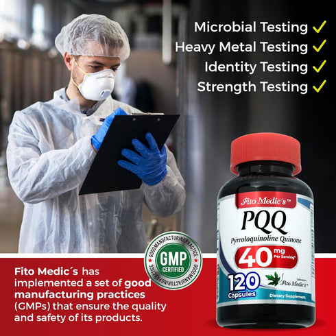 FITO MEDIC'S Lab | pqq |120 capsules |40 mg | pqq supplement| pqq supplement 40 mg | pyrroloquinoline quinone | concentrate extract |Ultra high Ab...