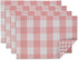 DII Gingham Check Tabletop Collection, Pink, Placemat Set...