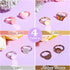 Herdear 40 Pieces Blank Ring Plated Adjustable Flat Ring 12 mm DIY Blank Ring Base Jewelry Finding Ring (Silver, Gold, Rose Gold, Antique Bronze)...