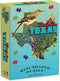 Galison Wendy Gold Texas Shaped Mini Puzzle, 100 Pieces, 8” x 9.75” – Die-Cut Jigsaw Puzzle Featuring Art by Bestselling Artist Wendy Gold – Makes...
