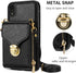 Compatible with iPhone XR 6.1 Wallet Case Crossbody Strap Leather Zipper Credit Card Holder Clasp Stand Cell Accessories Phone Cover for iPhoneXR ...