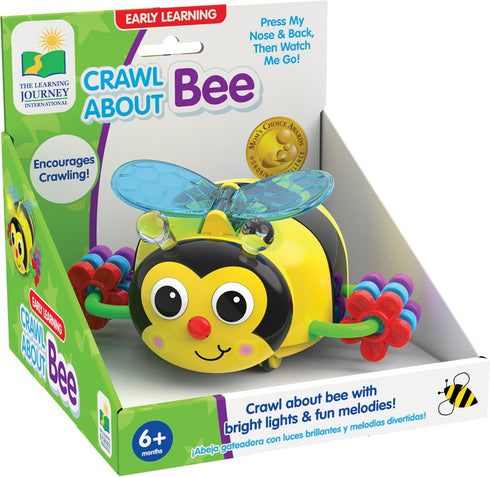The Learning Journey Early Learning - Crawl About Bee - Crawling Toys for Babies 6-12 Months - Bright Lights and Fun Melodies - Award Winning Toys...