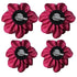 Women's Brooches 4pcs Rose Flower Hair Clip Flamenco Dancer Pin up Mexican Hair Flowers Clips Hairpin Brooch Tea Party Hats Headpieces (burgundy)...