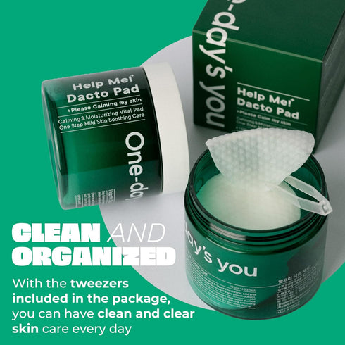 ONE-DAY’S YOU Help Me Dacto Pad | Korean Toner Pads Skincare for Face | Glycolic Acid Exfoliating Pads | Salicylic Acid Pads w/Centella Asiatica E...