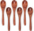 6/9/12in Wooden Spoons, 6pcs Soup Spoons Set, Small Wooden Utensils for Coffee, Tea, Jam, Sugar, Ice Cream and Bath Salts (6pcs 6in)...
