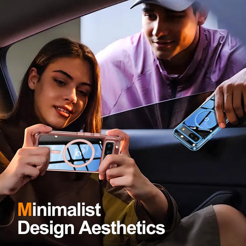 Oterkin for Google Pixel 8A Case Magsafe?Strong N52 Magnetic ??1pcsX Screen Protector??Colorful Translucent Matte Design? 12FT Military Grade Shoc...