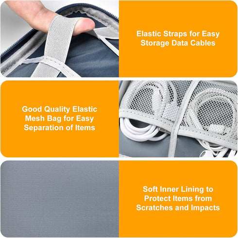 Leather External Hard Drive Case for Western Digital WD Elements/WD My Passport/WD My Passport Ultra Portable Hard Drive Carrying Case of 1TB 2TB ...