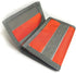 Trifold Wallet w/Inside ID. Hook n Loop Closure. Made in USA (Bright Orange w/Foliage Trim)...