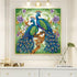 51buyoutgo Peacock 11ct Cross Stitch Kits, 11 CT Easy Funny Pre Printed Counted Stamped Cross Stitch Embroidery Needlepoint Needlework Patterns Ki...