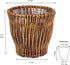 Household Essentials Small Reed Willow Waste Basket, Handwoven Basket with Removable Liner, Attractive Alternative to Plastic or Metal Cans, Brown...