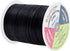 Mandala Crafts Nylon Satin Cord 1mm Rattail Cord Black String - 100 Yds Nylon Chinese Knotting Cord Rat Tail Silk Cord for Bracelet Necklace Jewel...