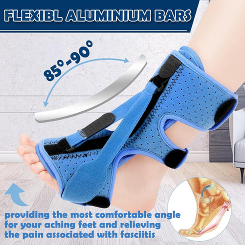 Plantar Fasciitis Night Splint, Foot Orthotic Brace Plantar Fasciitis Relief Splint Achilles Tendonitis Fixed Day Night Use Achilles Tendonitis Fo...