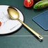 Gold Cooking Spoon, Berglander Stainless Steel Solid Serving Spoon Titanium Gold Plating, Basting Spoon, Spoon For Cooking, Kitchen Spoon, Dishwas...