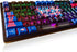 American USA Clear Keycaps for Cherry Profile MX Switches Black Red Blue Custom Mechanical Gaming Keyboard, PBT RGB Shine Through Key Caps Set Ful...