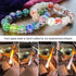 Artsy Crafts 60 Pcs Assorted Glow in The Dark Firefly Beads 12mm European Lampwork Luminous Glass Beads for Jewelry Making Charm Bracelet Necklace...