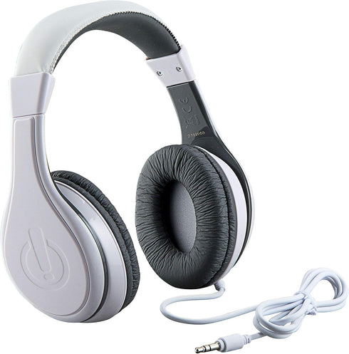 eKids Kids Headphones, Stereo Sound, 3.5mm Jack Cord, Wired Headphones for Kids, Tangle-Free, Volume Control, Childrens Headphones Over Ear for Tr...