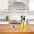 Olive Oil Sprayer For Cooking?200ml Glass Food Grade Spray Bottle?Refillable Oil Sprayer For Cooking,With Stainless Steel Funnel,Help You Control ...