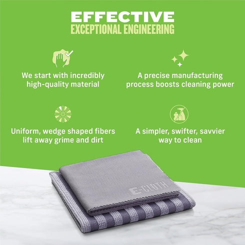 E-Cloth Stainless Steel Cleaning Kit, Microfiber Stainless Steel Cleaner for a Spotless Shine Home Appliances Including Oven, Stove and Refrigerat...