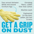 E-Cloth High Performance Dusting Glove, Microfiber Cleaning Cloth, Traps Dust, Pollen, Pet Fur, and Hair, Great for Wood and Leather Surfaces, Was...