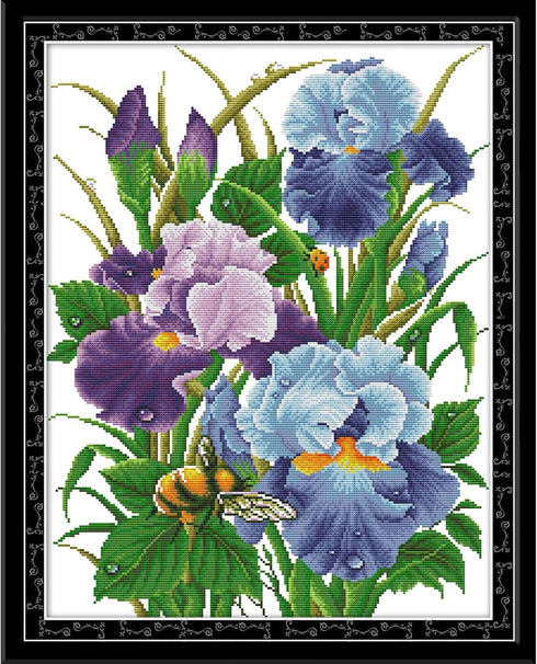 Stamped Cross Stitch Kits for adults Full Range of Easy Patterns Embroidery Starter Kits for Beginners?Printed Cross-Stitch Kits for Home Decor DI...