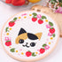 Harimau 4pcs Beginner Embroidery Kit,Cute cat Pattern,Cross Stitch Kits, Including Stamped Embroidery Cloth with 2 Embroidery Hoops, Multicolor Co...