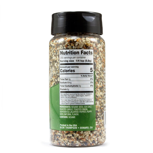 Olde Thompson Everything Bagel Seasoning With Jalapeno, Spice And Seasoning Blend 7.2 oz...