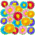 Set of 20 Fiesta Paper Flowers,Colorful Tissue Paper Flowers,Crepe Paper Flowers for Spring Party,Baby Shower,Carnival,Crafts,Wedding Backdrop...