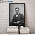 Frame a Patent Abraham Lincoln Photograph - Historical Artwork from 1865 - US President Portrait - (4" x 6") - Gloss...