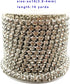 10 Yard Crystal Rhinestone Close Chain Clear Trim Sewing Craft Silver color (4mm)...