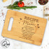 Gifts for Mom - "Recipe For A Mom” Bamboo Engraved Personalized Cutting Board (9"x6") - Birthday Gifts for Mom from Daughters - Mother's Day, Gran...
