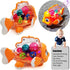Tipmant Cute Electric Fish Toy Electronic Goldfish Animal Vehicle Car Auto Driving, Transparent Gears, Music, Flash Led Lights, Baby Toddler Kids ...