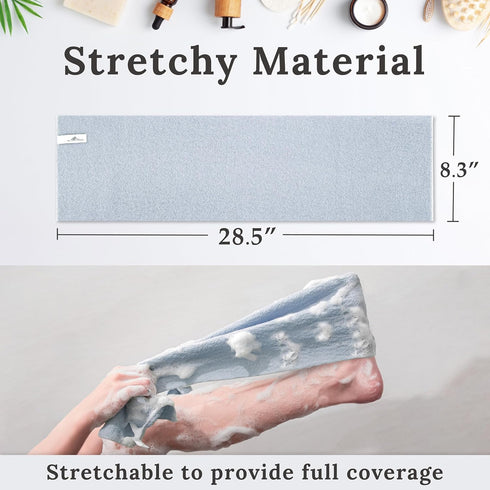 myHomeBody Exfoliating Washcloths for Showering, Loofah Exfoliating Body Scrubber, Asian Exfoliating Washcloth, Loofah Back Scrubber for Shower, S...