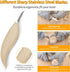 Wood Carving Tools Set - Wood Carving Knife Kit with Carving Hook Knife, Wood Whittling Knife, Detail Carving Knife, Whittling Kit for Kids Adults...