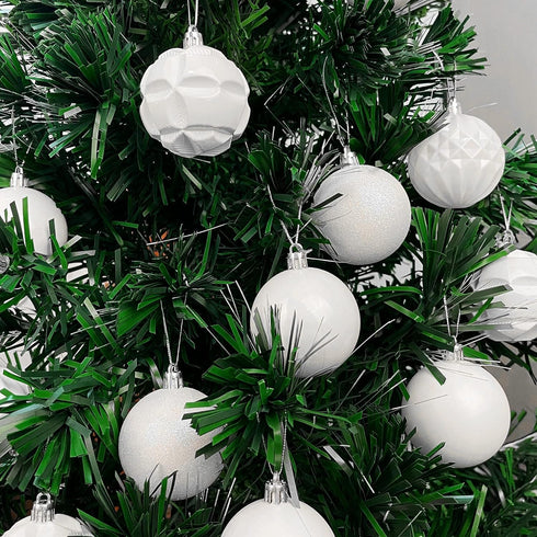 Lulu Home Christmas Ball Ornaments, 24 Ct 2.36" Pre-Strung Hanging Ornament Decorations, Xmas Shatterproof Plastic Balls for Holiday Party Wreath ...