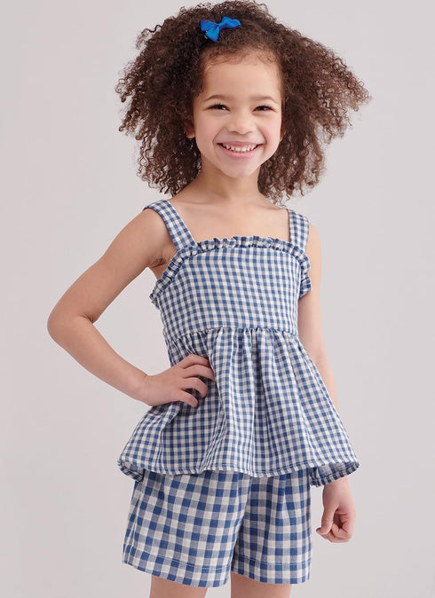 Simplicity Easy Children's Summer Top, Pants and Shorts Sewing Pattern Packet, Design Code S9800, Sizes 3-4-5-6-7-8, Multicolor...