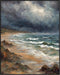 Posterizer 1 pcs- sea and beach themed oil painting style print 1-Landscape & Nature Art-Floral Botanical Art- Decor for Home & Office- unframed w...