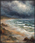 Posterizer 1 pcs- sea and beach themed oil painting style print 1-Landscape & Nature Art-Floral Botanical Art- Decor for Home & Office- unframed w...
