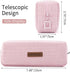 ANGOOBABY Small Pencil Case Student Pencil Pouch Coin Pouch Cosmetic Bag Office Stationery Organizer for Teen School-Pink...