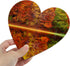 SEWACC 5 Pcs Oil Painting Board Artist Canvas Blank Paitning Paper Board Ink Sketchbook Heart Shape Stretched Painting Canvas Flower Panels Child ...